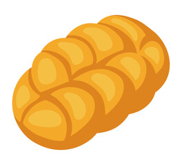 Braided Bread Loaf Dough Bakery Crust Golden Baked Fresh Round