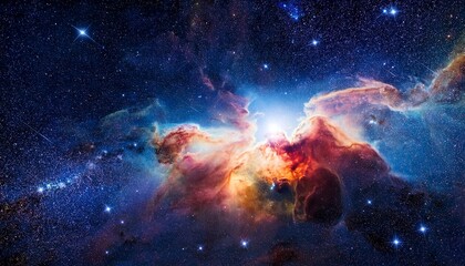 Fototapeta premium nebula in deep space with stars