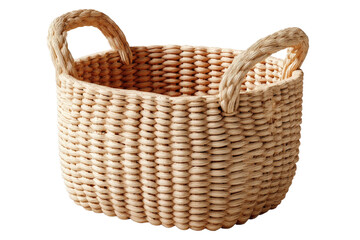 Obraz premium Woven Storage Basket with Handles for Home Organization and Decor