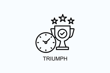 Triumph Icon Or Logo Isolated Illustration