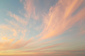 Colorful sky with cloud, nature weather background. Environment, atmosphere and heaven concept