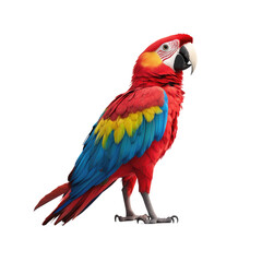 Fototapeta premium Vibrant Parrot Profile