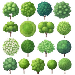 Clean Vector Trees for Landscape Layouts