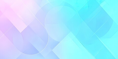 Obraz premium Abstract Background With Light Pink, Turquoise Geometric Shapes and White Lines