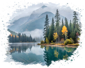 Emerald lake alberta canada mountain landscape scenic nature travel view