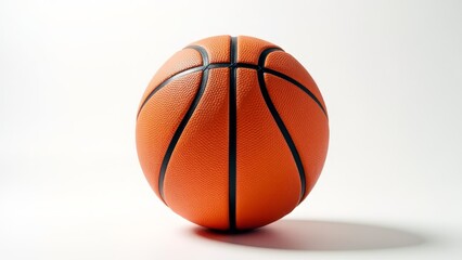 Fototapeta premium Close-Up Of Orange Basketball Isolated On White