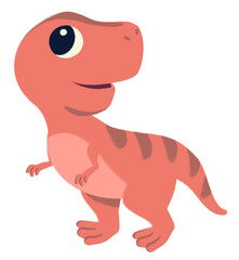 Obraz premium Cute Tyrannosaurus Illustration