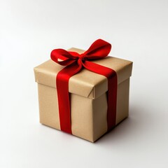 Fototapeta premium Gift box with red ribbon (5)