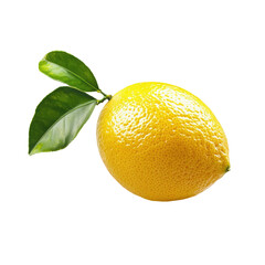 Fresh Lemon with Leaves