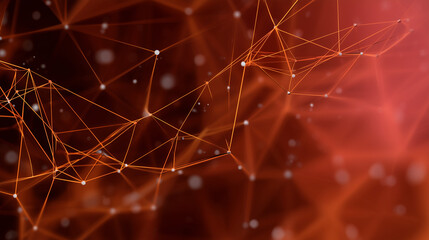 Fondo abstracto de tecnologia y ciencia.Malla o red con lineas y formas geometricas