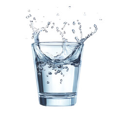Splashing Water in a Glass