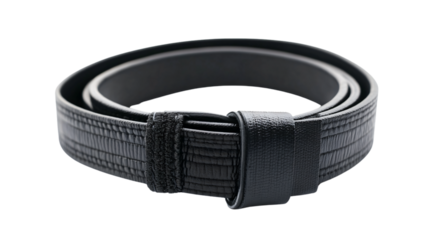 Professional Black Belt Isolated on Transparent Background - Martial Arts Gear