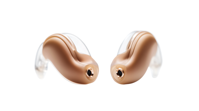 Professional Hearing Aids for Effective Hearing Improvement on Transparent Background