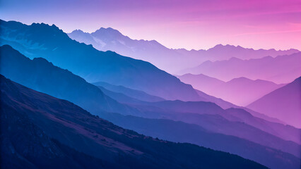 Fototapeta premium Beautiful mountain range landscape scenery wallpaper background image