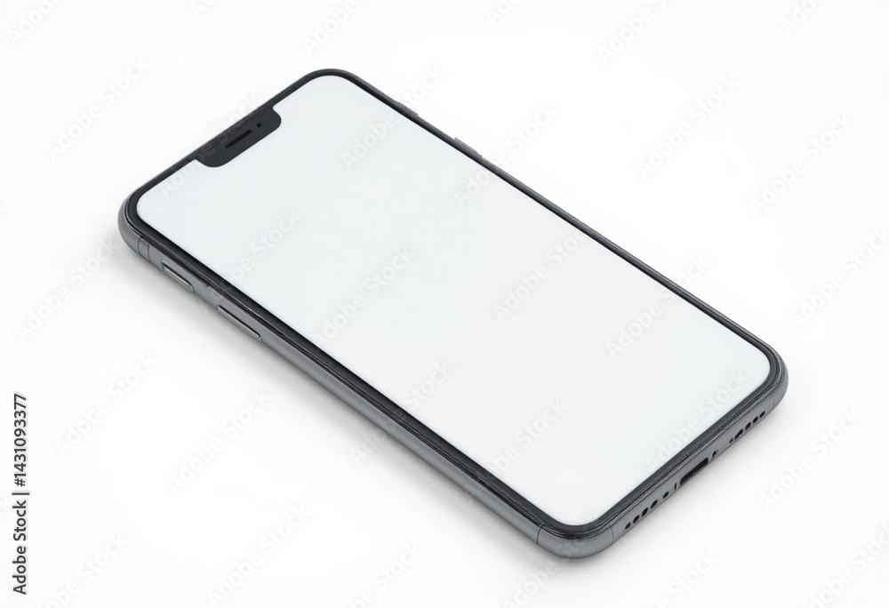 Aufkleber realistic vector mockup phone for visual ui app demonstration. high quality realistic newest version