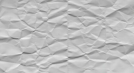 Crumpled paper canvas A topography of folds creates shadows and textures