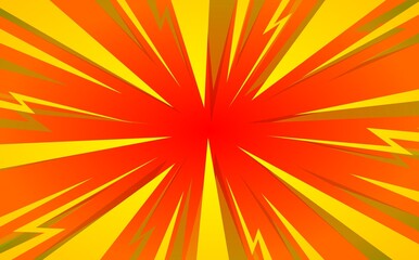 orange sunburst background