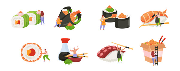 Set Sushi Icons