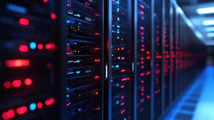 Server Racks in Data Center