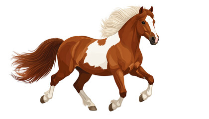 Obraz premium pony isolated on transparent background