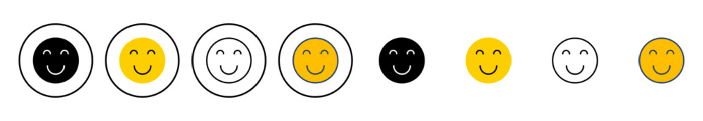 smile icon vector. smile emoticon icon. feedback