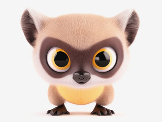 Obraz premium Delightful 3d lebear character full body illustration with playful expression and cuddly appearance perfect for kids