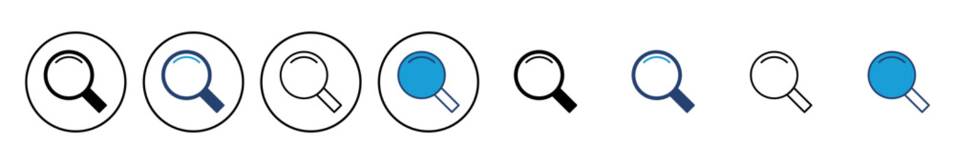Search icon vector. search magnifying glass icon