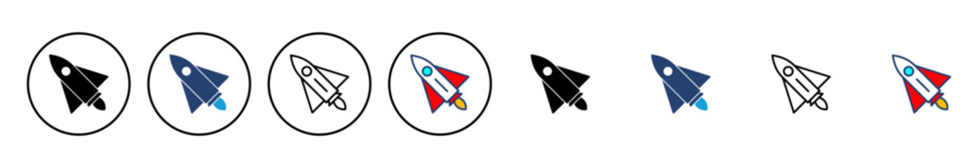 Rocket icon vector. Startup icon vector.