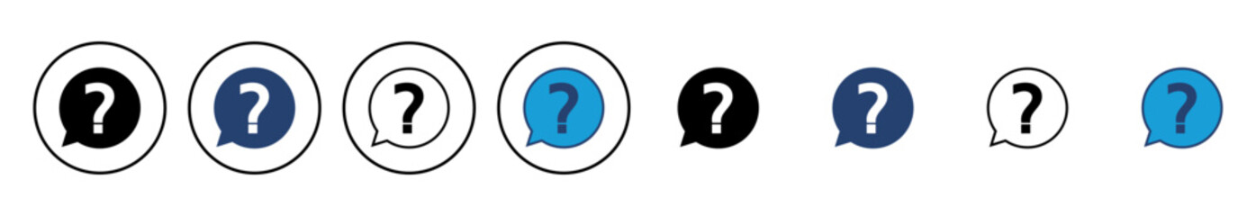 Question icon vector. question mark icon vector.
