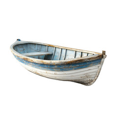 Old wooden rowboat