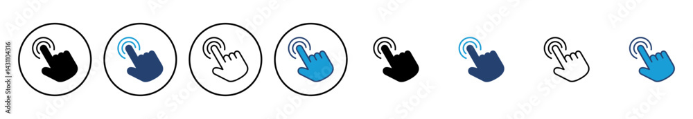Poster hand cursor icon. cursor icon vector. hand cursor icon click