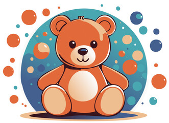 Fototapeta premium teddy bear with a heart