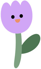 funny cartoon flower