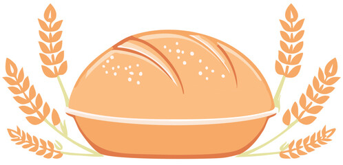 vector illustration of bread