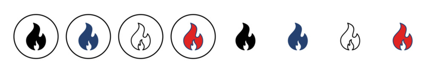 Fire icon vector. fire vector icon