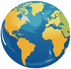 Fototapeta premium globe on white background