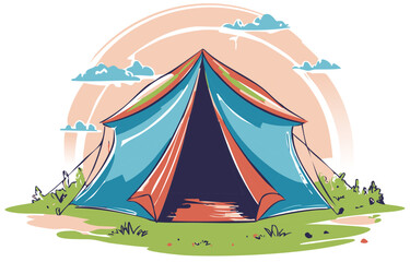 camping on the beach