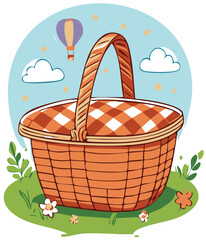 Fototapeta premium basket with fruits