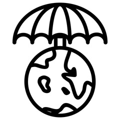 Saving World vector icon illustration concept