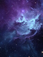 Ethereal cosmic expanse with vibrant nebula clouds and twinkling stars creating a celestial majestic scene with a deep space background and a dreamy atmosphere