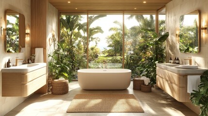 Tropical Bathroom Interior Design
