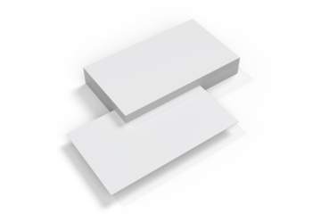 Modern business card mockup on the stack with front and back isolated. Template design for presentation branding identity, namecard, gift card, invitation, game card, greeting card, stationery, ads