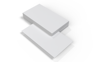 Modern business card mockup on the stack with front and back isolated. Template design for presentation branding identity, namecard, gift card, invitation, game card, greeting card, stationery, ads