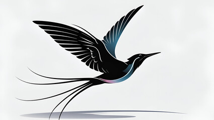 Fototapeta premium vector illustration of a bird