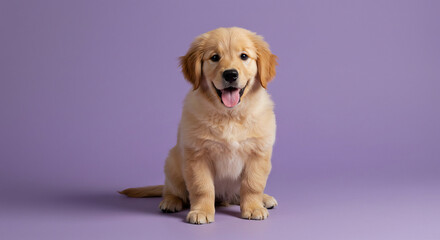 Golden Retriever in Studio