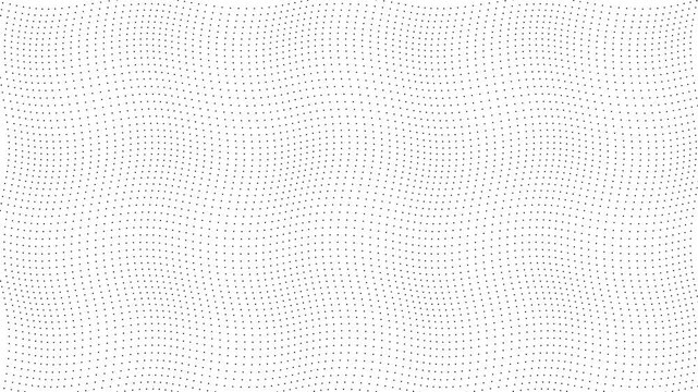 Subtle white dotted pattern on light background with gentle wave distortion. Minimalist halftone design creates delicate rippling motion across clean surface with barely perceptible texture.