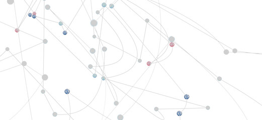 Stock photo of an abstract network connection visualization.  Ideal for tech, communication, and connection themes.