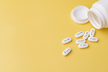 Medication pills with 