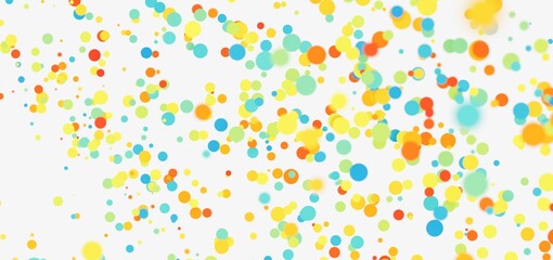 Bright, cheerful background with colorful floating circles. Perfect for websites, presentations, and more!