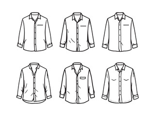 Chemise line art abstract clothing outline delicate illustration style